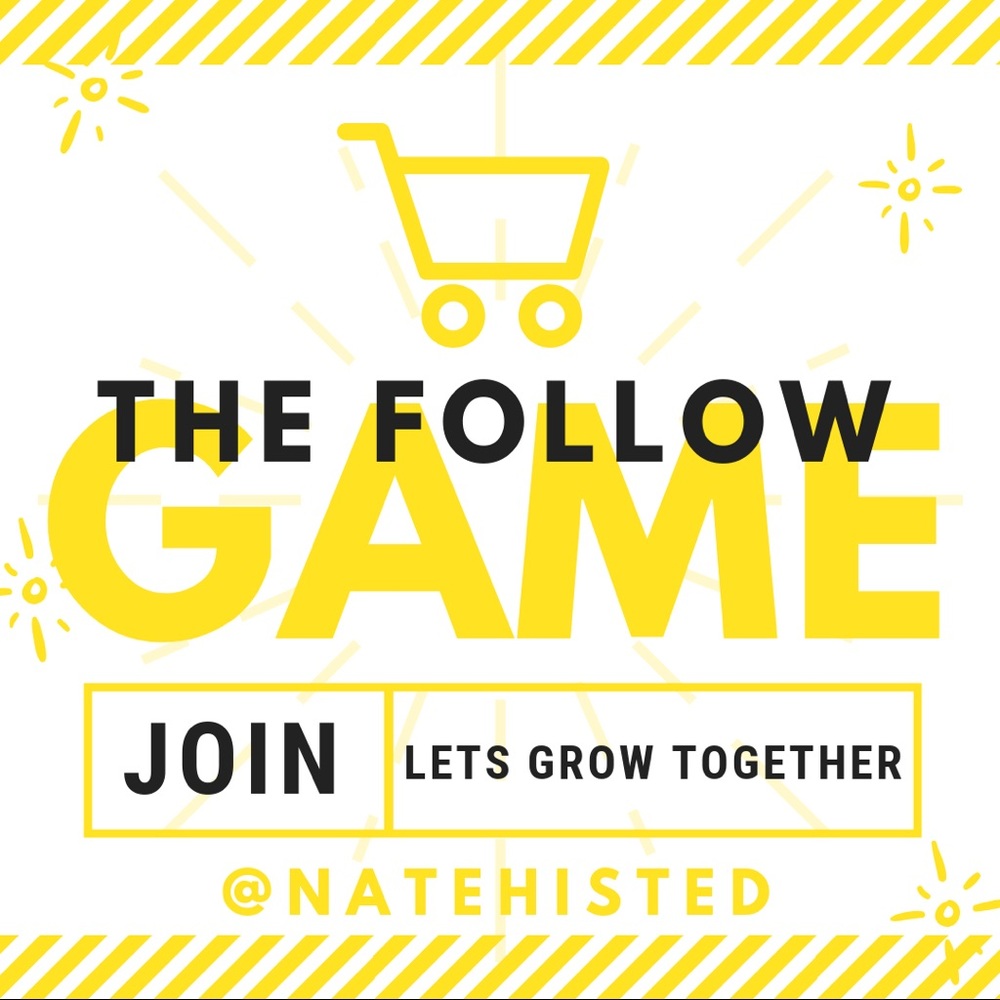 🛍 THE FOLLOW GAME ⚜️ LETS GROW TOGETHER 🛍